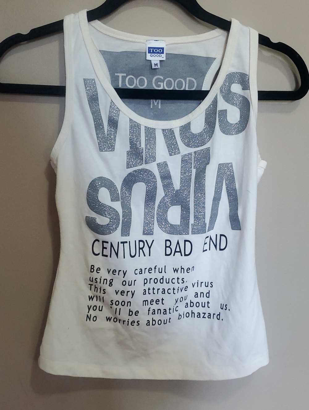 Ladies Graphic Tank Top Size Medium